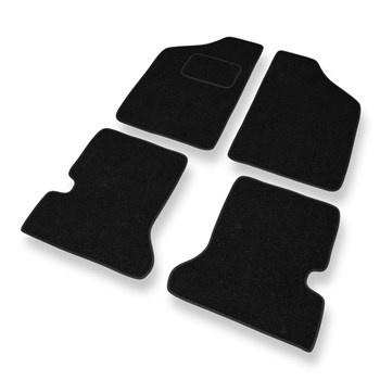 Fußmatten Auto für Fiat Cinquecento Hatchback (1990-1998) - schwarze Automatten 