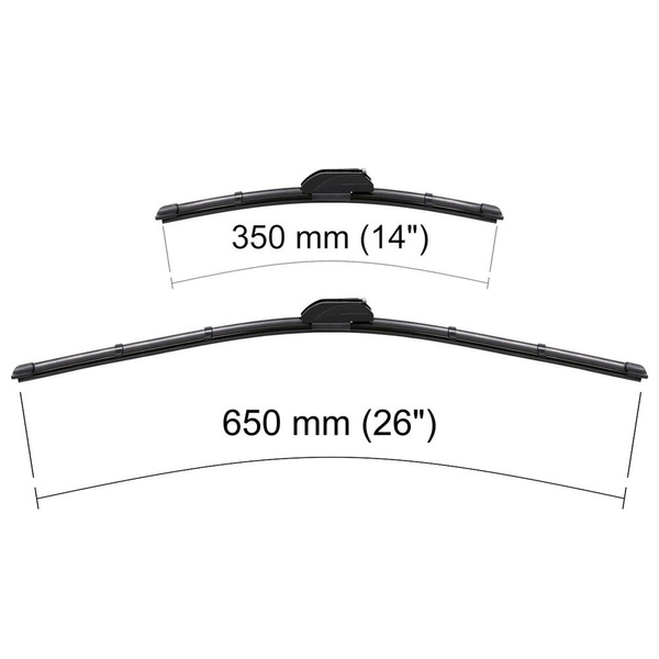 Vordere Scheibenwischer für Toyota Auris II Hatchback, Touring Sports (10.2012-2018) - Wischerblätter Flach