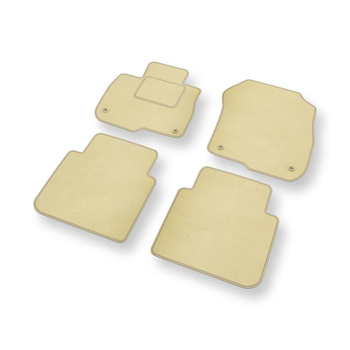 Fußmatten Auto für Honda CR-V V SUV (2018-2023) - Premium Velours beige Automatt