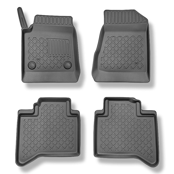 TPE Fußmatten Auto für Maxus T60 MAX Pick-up (2025-....) - schwarz Automatten Autoteppiche