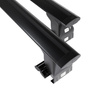 Aluminium-Dachträger für Ssangyong Rexton mk I (2002-2007) - schwarz Dachträger Dachgepäckträger - ohne Montagelemente