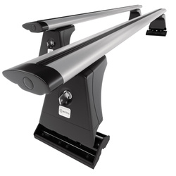 Aluminium-Dachträger für Peugeot 407 (2004-2010) - silbern Dachträger Dachgepäckträger - Montagepunkte