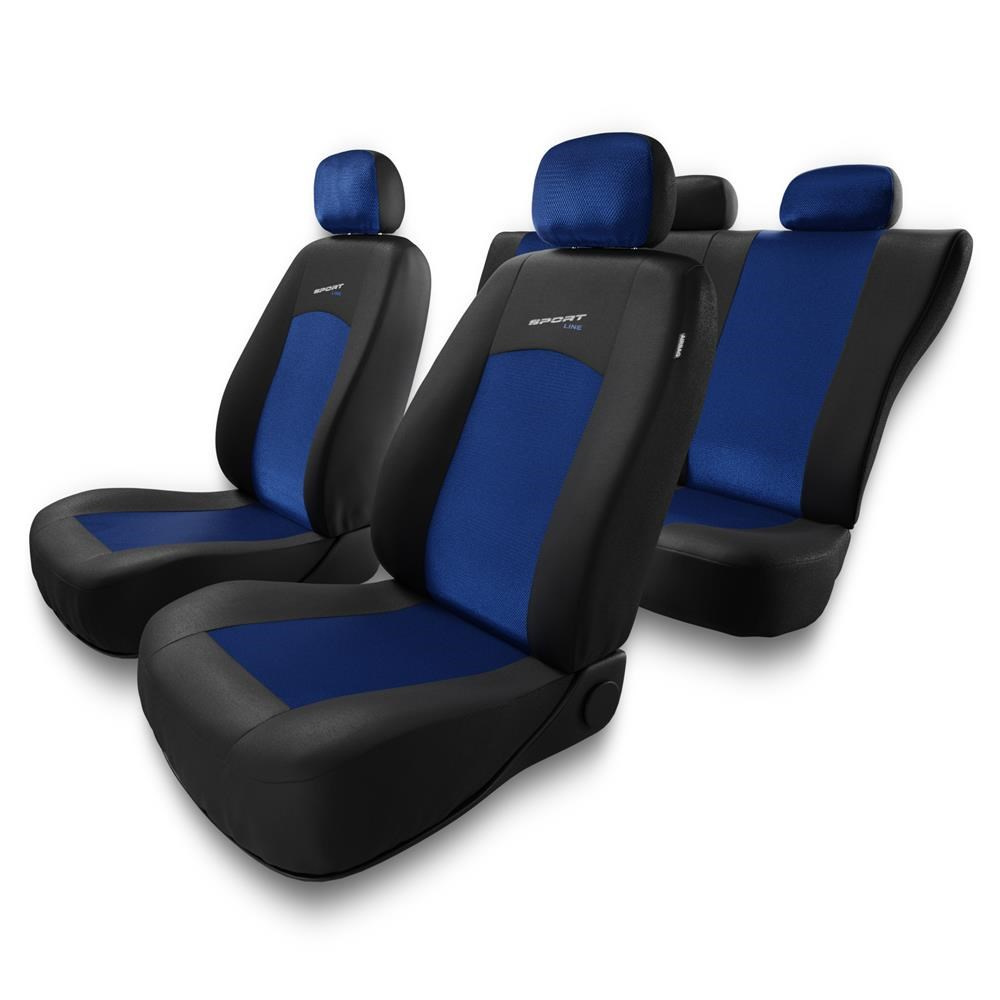Universal Sitzbezüge Auto für Kia Niro I, II (2016-.) - Autositzbezüge  Schonbezüge für Autositze - S-BL blau