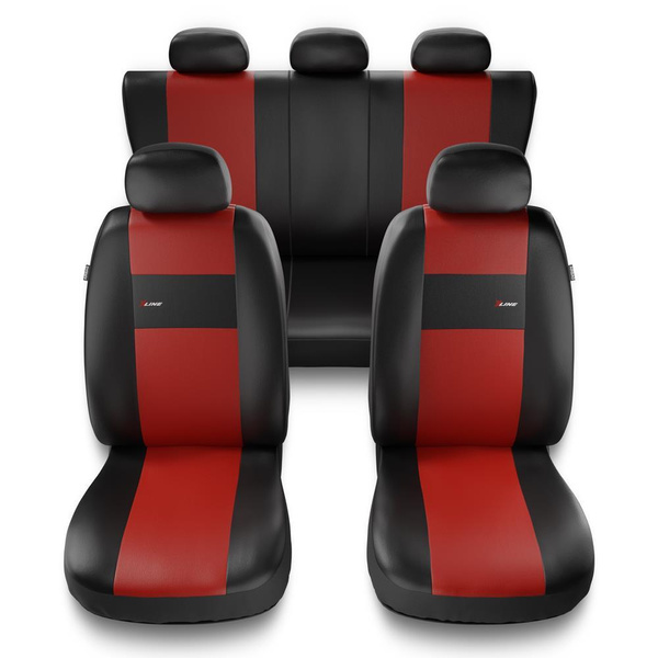 Universal Sitzbezüge Auto für Peugeot 108 (2014-2017) - Autositzbezüge Schonbezüge für Autositze - XL-RD