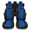 Universal Sitzbezüge Auto für Seat Mii (2011-2018) - Autositzbezüge Schonbezüge für Autositze - X.R-BL