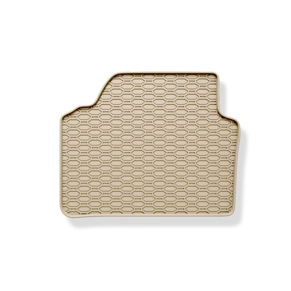 Gummifußmatten Auto für BMW 3er E90, E91 Limousine, Touring (2004-2013) - Gummimatten Gummi Fußmatten - beige - 4 Stk.