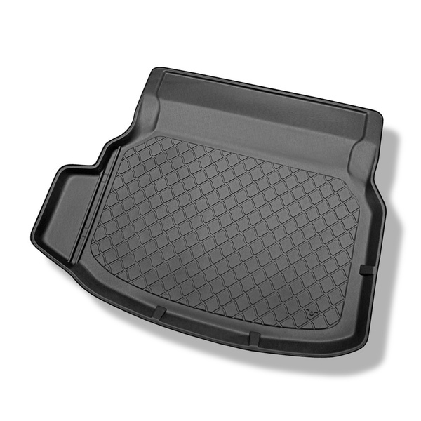 Set Kofferraumschale und angepasste Autoteppiche TPE für: Mercedes-Benz C Klasse W204 Limousine (04.2007-02.2014) - hintere Sitze umlegbar; mit linker Ausbuchtung