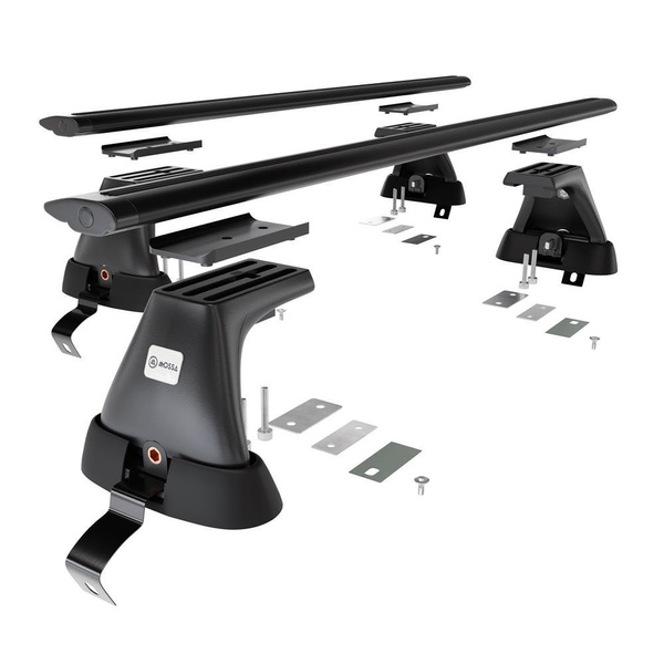 Aluminium-Dachträger für Volkswagen Passat B8 (2015-2023) - schwarz Dachträger Dachgepäckträger - ohne Montagelemente