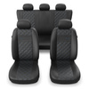 Universal Sitzbezüge Auto für Alfa Romeo 147 (2000-2010) - Autositzbezüge Schonbezüge für Autositze - PRF-BL