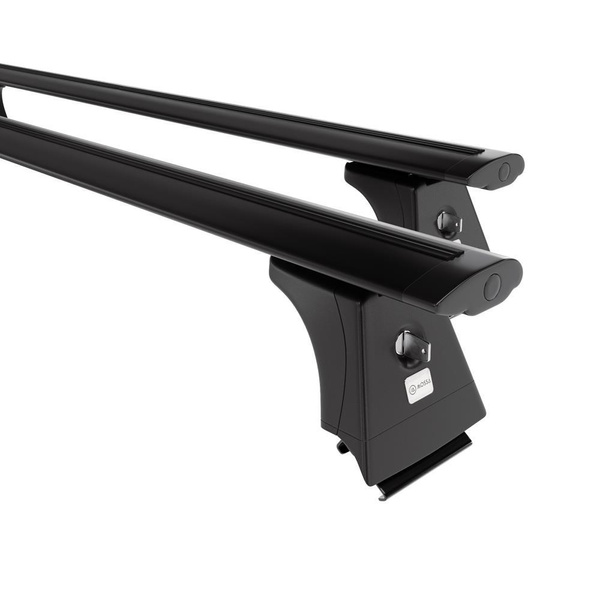 Aluminium-Dachträger für Volvo XC60 (2008-2017) - schwarz Dachträger Dachgepäckträger - integrierte Relinge