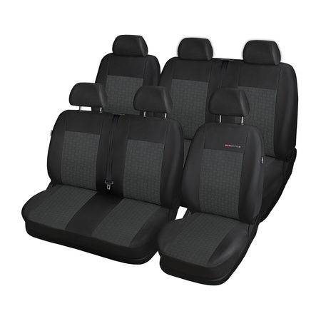 Maßgeschneiderte Sitzbezüge Auto für Volkswagen Transporter T5 Van (2003-2015) - Autositzbezüge Schonbezüge für Autositze - E1