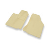 Fußmatten Auto für Seat Ibiza II Hatchback (1993-2002) - Premium Velours beige Automatten Autoteppiche