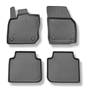 TPE Fußmatten Auto für Skoda Kodiaq II SUV (12.2023-....) - schwarz Automatten A