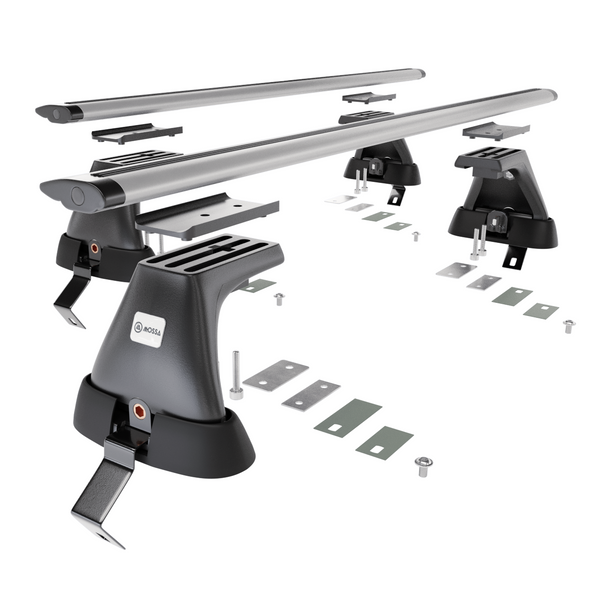 Aluminium-Dachträger für Opel Astra K mk V (2016-2022) - silbern Dachträger Dachgepäckträger - ohne Montagelemente