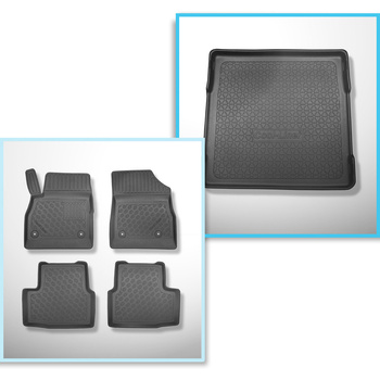 Set Kofferraumschale und angepasste Autoteppiche TPE für: Opel Astra K Sports To