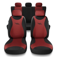Universal Sitzbezüge Auto für Peugeot 306 (1993-2003) - Autositzbezüge Schonbezüge für Autositze - TR-RD