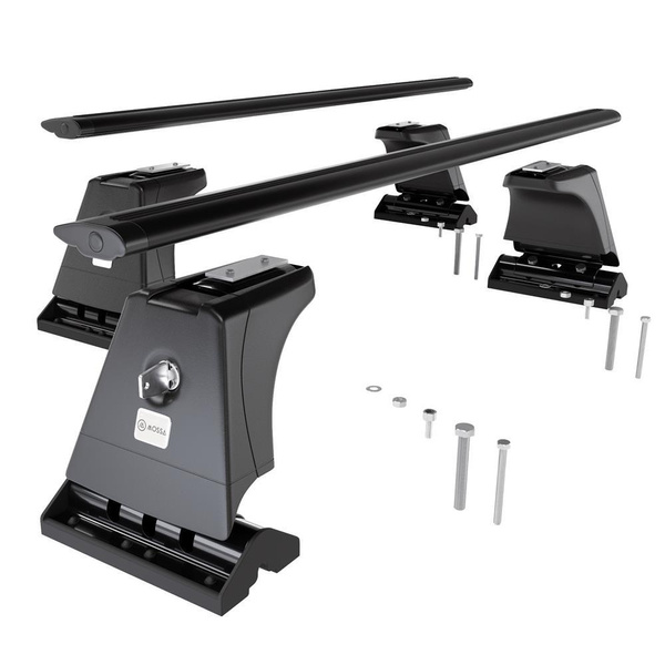 Aluminium-Dachträger für Ford Transit Connect II (2014-2024) - schwarz Dachträger Dachgepäckträger - Montagepunkte