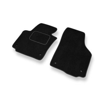Fußmatten Auto für Seat Toledo III Hatchback (2004-2009) - Premium Velours schwa