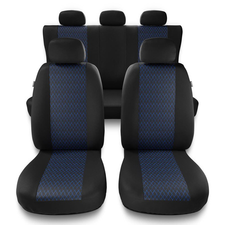 Universal Sitzbezüge Auto für Peugeot 508 I, II (2011-....) - Autositzbezüge Schonbezüge für Autositze - PF-BL