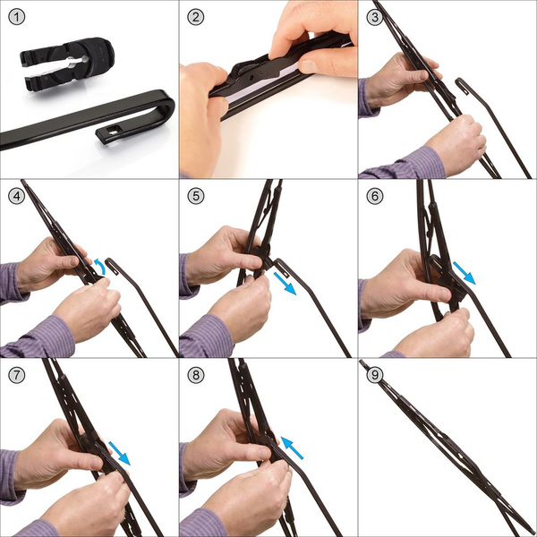 Vordere Scheibenwischer für Nissan NV200 Van (08.2009-2023) - Wischerblätter Standard