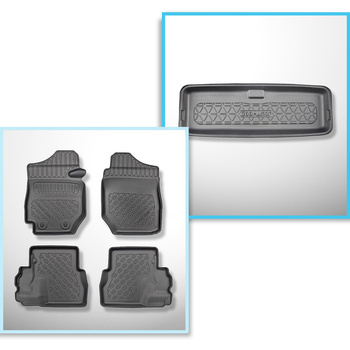 Set Kofferraumschale und angepasste Autoteppiche TPE für: Suzuki Jimny II GJ SUV