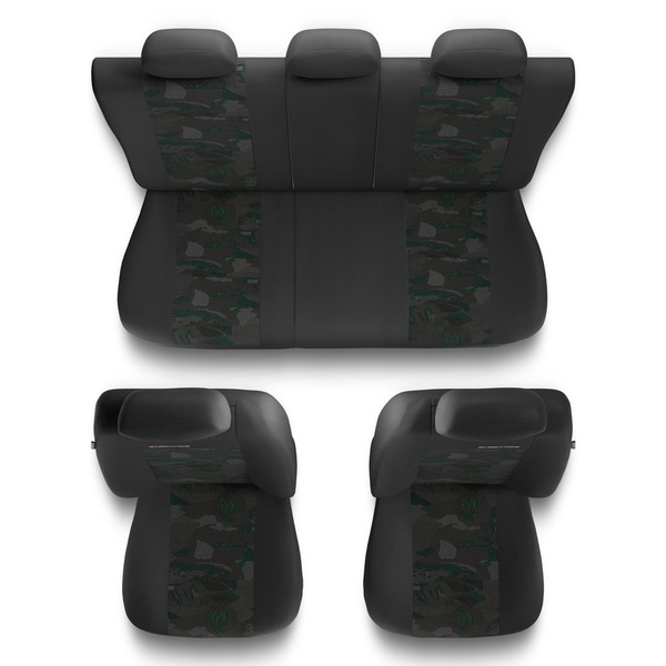 Universal Sitzbezüge Auto für Honda Insight (1999-2013) - Autositzbezüge Schonbezüge für Autositze - UNE-GR