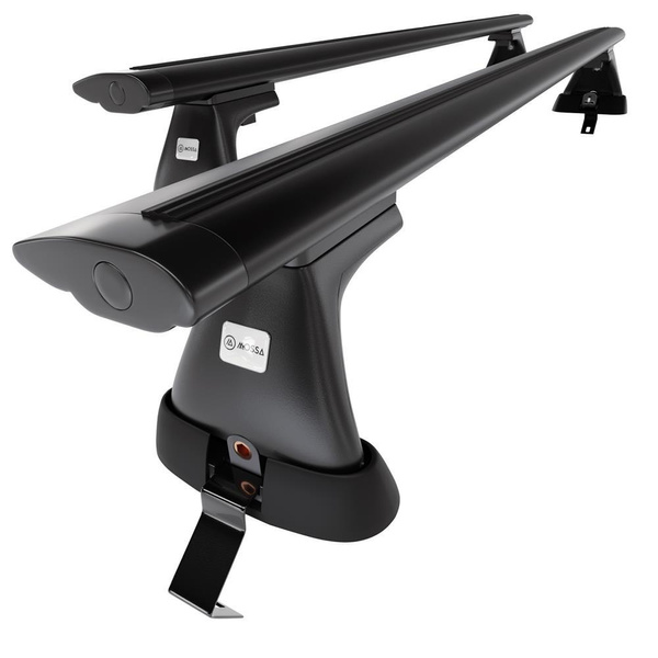 Aluminium-Dachträger für Dacia Sandero III (2021-....) - schwarz Dachträger Dachgepäckträger - ohne Montagelemente