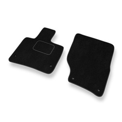 Fußmatten Auto für Audi Q7 I SUV (2005-2015) - Premium Velours schwarze Automatten Autoteppiche