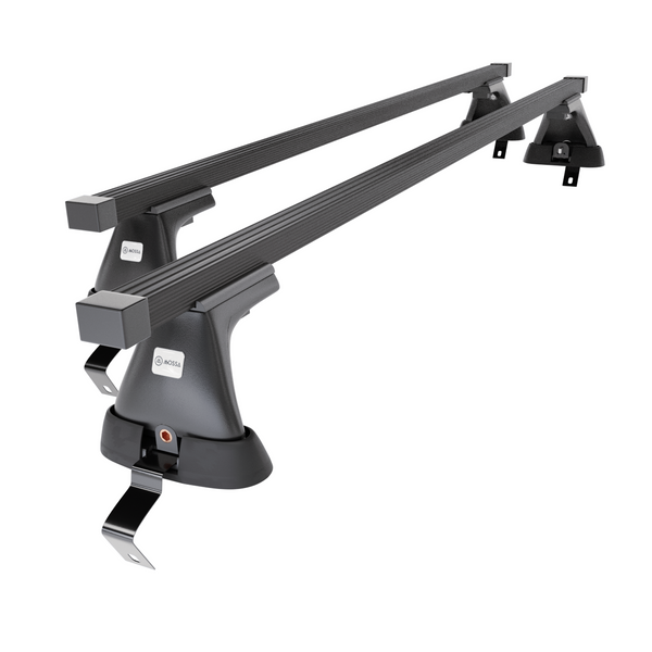 Stahl-Dachträger für Renault Clio mk IV (2013-2019) - schwarz Dachträger Dachgepäckträger - ohne Montagelemente