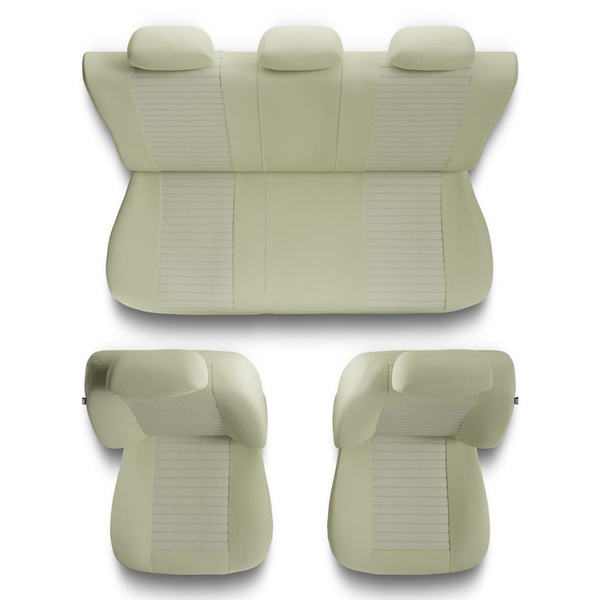 Universal Sitzbezüge Auto für Mercedes-Benz E Klasse W210, W211, W212, W213, W214 (1995-....) - Autositzbezüge Schonbezüge für Autositze - MD-7