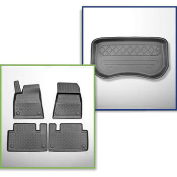 Set Kofferraumschale und angepasste Autoteppiche TPE für: Tesla Model 3 Limousin