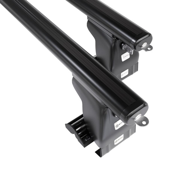 Aluminium-Dachträger für Smart Forfour (2004-2006) - schwarz Dachträger Dachgepäckträger - ohne Montagelemente