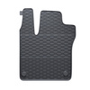Gummifußmatten Auto für Smart ForFour II Hatchback (2014-2019) - Gummimatten Gummi Fußmatten - schwarz - 2 Stk.