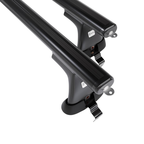 Aluminium-Dachträger für Renault Fluence (2009-2016) - schwarz Dachträger Dachgepäckträger - ohne Montagelemente