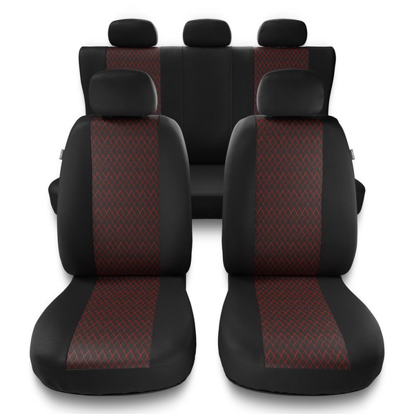 Universal Sitzbezüge Auto für Seat Cordoba I, II (1993-2009) - Autositzbezüge Schonbezüge für Autositze - PF-RD