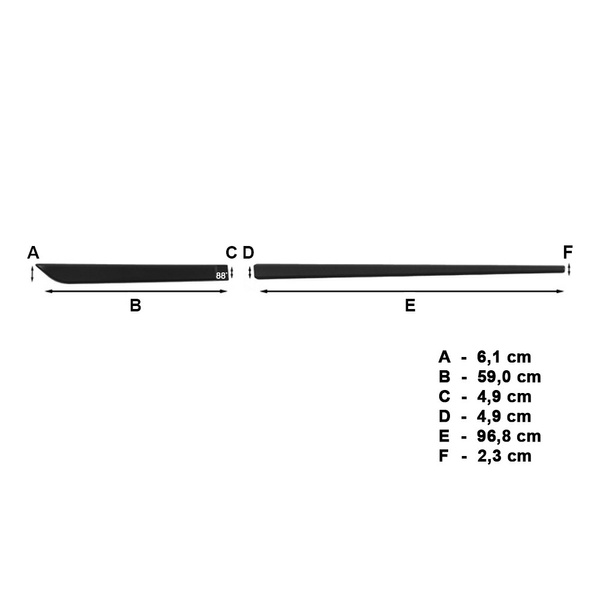Schwarze Auto Seitenschutzleisten Hyundai i20 FL Hatchback (5 Türen) - (2012-2014)