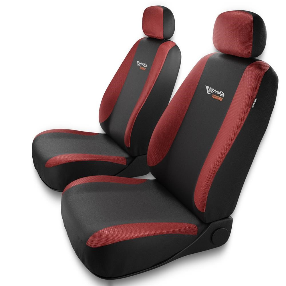Universal Sitzbezüge Auto für Seat Leon I, II, III (1999-2019) -  Autositzbezüge Schonbezüge für Autositze - TG-RD rot