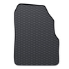 Gummifußmatten Auto für Renault Scenic II MPV (2003-2009) - Gummimatten Gummi Fußmatten - schwarz - 3 Stk.