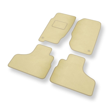 Fußmatten Auto für Jeep Liberty SUV (2001-2007) - Premium Velours beige Automatt