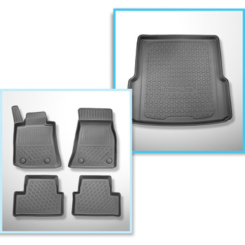 Set Kofferraumschale und angepasste Autoteppiche TPE für: BMW i4 G26 Gran Coupé 