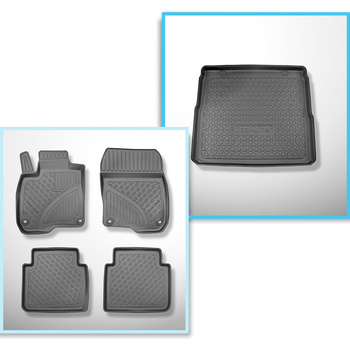Set Kofferraumschale und angepasste Autoteppiche TPE für: Honda CR-V RW V SUV (1