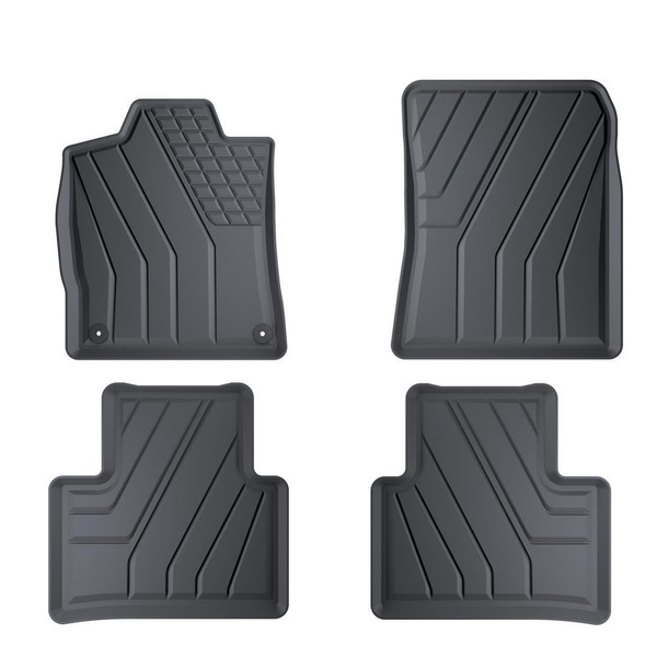 TPE Fußmatten Auto für Opel Astra L Sports Tourer (2021-....) - schwarz Automatten Autoteppiche - nicht fuer Hybrid