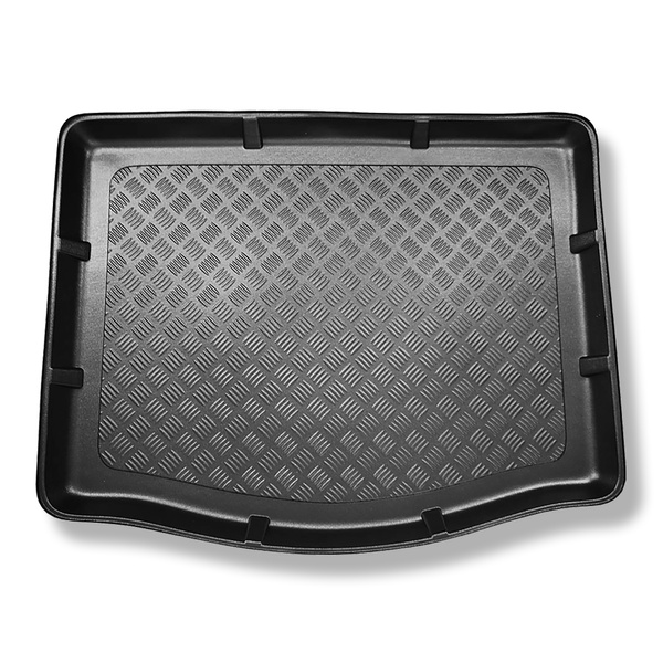 Kofferraumwanne für Ford Focus III Hatchback (03.2011-08.2018) - Kofferraummatte rutschfest Schutzmatte - mit Not-Reserverad oder Reparaturset
