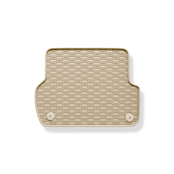 Gummifußmatten Auto für Audi A4 B7 Avant, Cabriolet, Limousine (2004-2009) - Gummimatten Gummi Fußmatten - beige - 4 Stk.