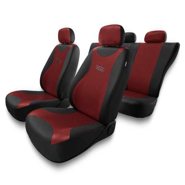Universal Sitzbezüge Auto für Skoda Fabia I, II, III, IV (1999-....) – Autositzbezüge Schonbezüge für Autositze – TR-RD
