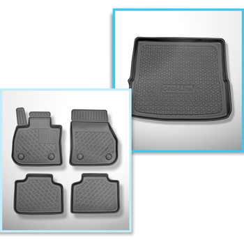 Set Kofferraumschale und angepasste Autoteppiche TPE für: BMW X1 F48, U11 SUV (1