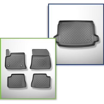 Set Kofferraumschale und angepasste Autoteppiche TPE für: Fiat 600e Hatchback (0