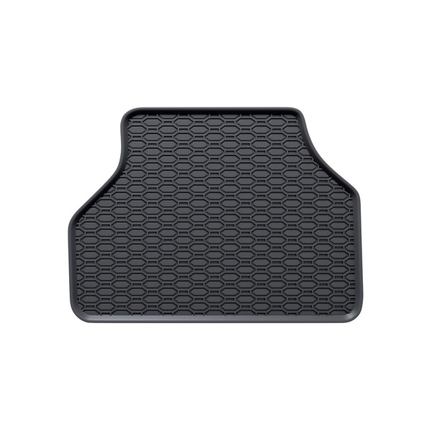 Gummifußmatten Auto für BMW 5er E60, E61 Limousine, Touring (2003-2010) - Gummimatten Gummi Fußmatten - schwarz - 4 Stk.