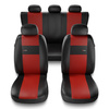Universal Sitzbezüge Auto für Peugeot 207 (2006-2013) - Autositzbezüge Schonbezüge für Autositze - XL-RD