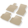 Gummifußmatten Auto für Volkswagen Passat B8 (2014-2023) - Gummimatten Gummi Fußmatten - beige